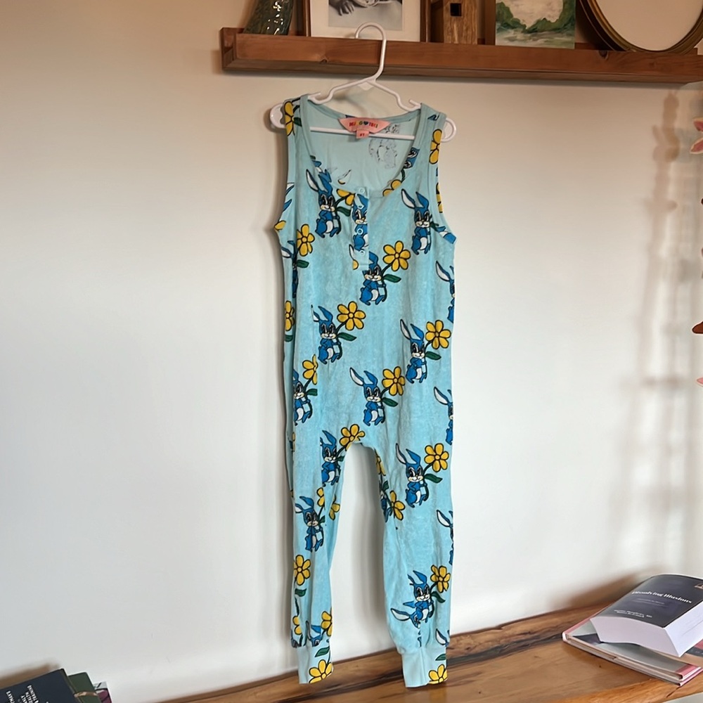 Hugo ❤️ Tiki blue bunny romper jumpsuit